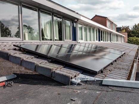 solar panels on restaurant roof