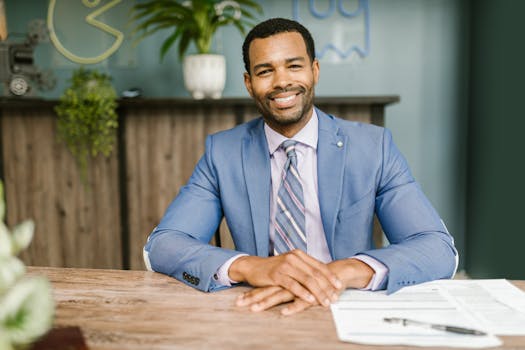 restaurant manager conducting an interview