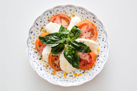 beautiful presentation of a dish with herbs