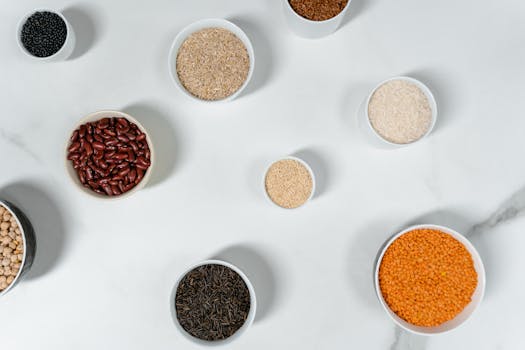 minimalist overhead shot of a dish