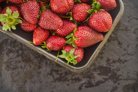 colorful farmer’s market with fresh produce