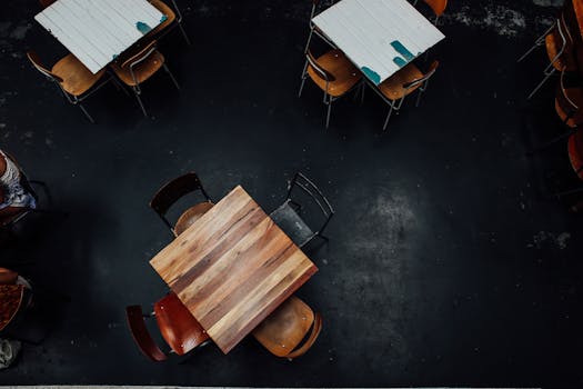 restaurant layout with welcoming seating arrangement